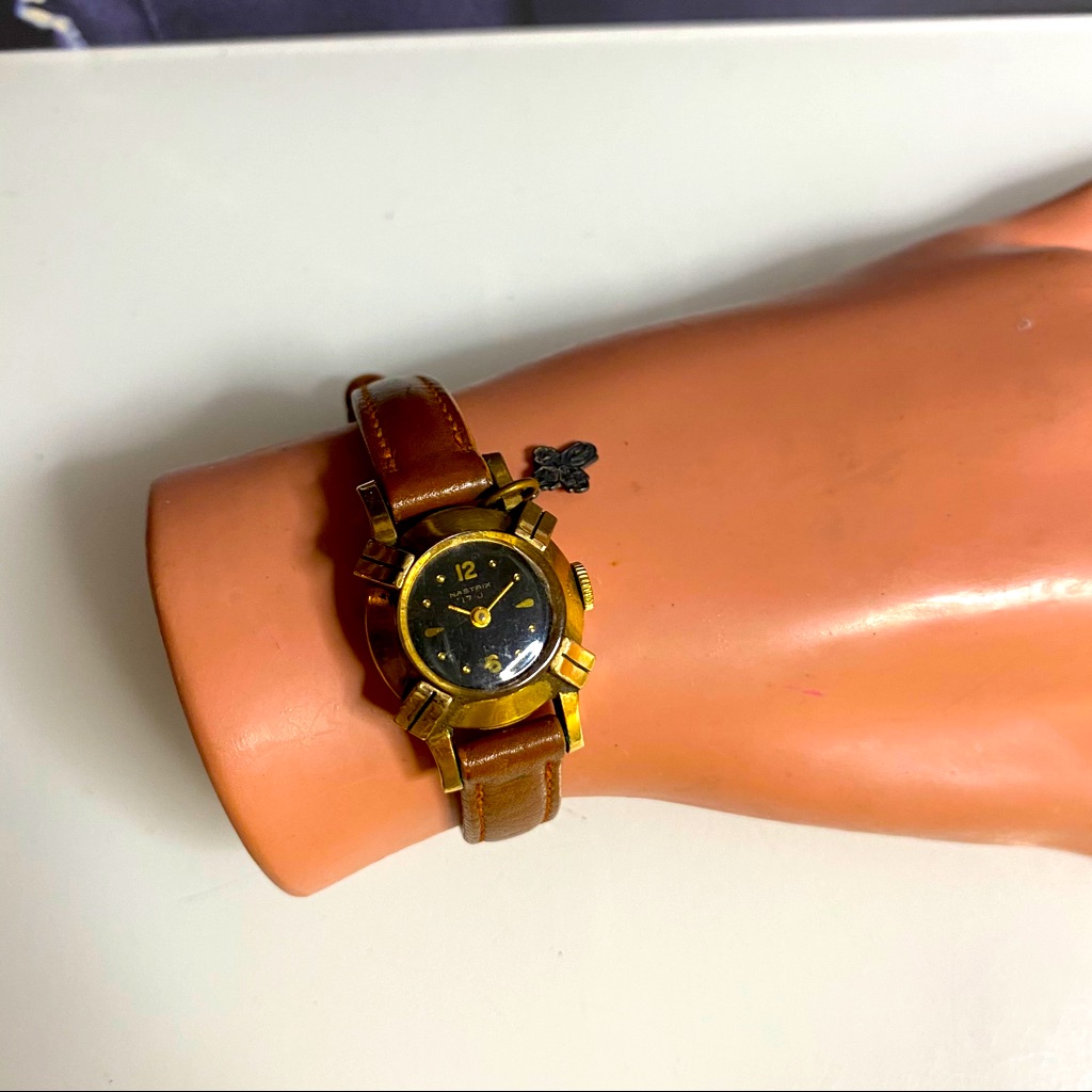 Nastrix 7j Automatic 14k Gold Watch